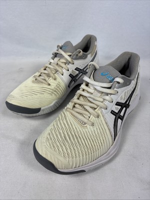 Asics Shoes Womens Sz 8 White Black Netburner Ballistic FF 2 Volleyball Sneakers
