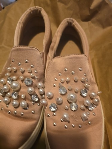 scarpe slip on mossimo supply co con perline strass oro rosa. Taglia 9,5 - Foto 8 di 14