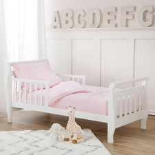 Heavenly Soft Minky Dot Chenille Toddler Bedding Set, Pink, 4 Piece, for Boys an