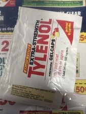 Vintage 1993 Tylenol Allergy Sinus Coupon Sheet Extra Strength Gelcaps