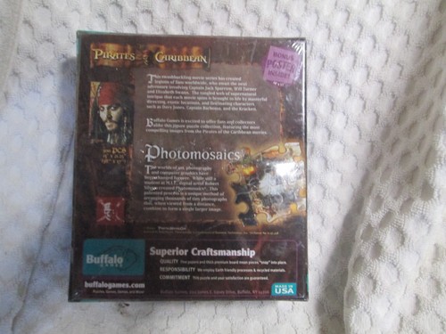 Disney Pirates Of The Caribbean Photomosaics 300 Pcs Puzzle Jack Sparrow New - Picture 2 of 2