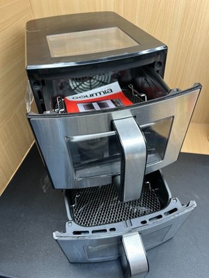 Gourmia GAF1190 11Qt Dual Basket Air Fryer Oven 1700W Touchscreen