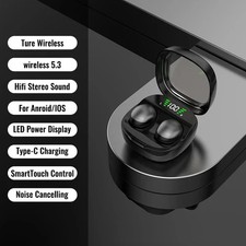 Bluetooth 5.3 Headphones Invisible Sleep Wireless Earphones Hidden Mini Earbuds