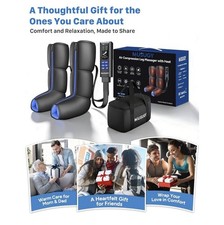 Leg Massager with Air Compression  Heat for Foot, Calf, Thigh Fast Recovery