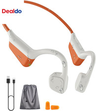 Open-Ear Bone Conduction Headphones, Hifi Dual Stereo Bluetooth Earbuds with Mic