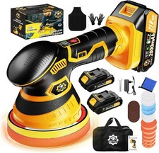 Cordless Car Buffer Polisher Kit Da Polisher With 221v Batteries 2x 21v 2000 Cordless Car Buffer Polisher Kit Da Polisher With 221v Batteries 2x 21v 2000