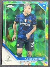 Nicolo Barella 2021-22 Topps Chrome Sapphire UCL Green /75 #149