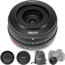 Viltrox AF 26mm F2.8 EVO FE Full Frame Auto Focus Pancake Lens for Sony E-mount