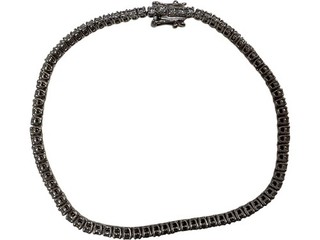 18K White Gold Diamond Tennis Bracelet with Hallmark 750 D2.00 2 Carats 2027