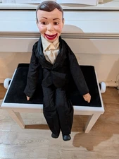 Vintage 1977 Novelty Charlie McCarthy Ventriloquist Doll - Jaw Doesn't Work Read