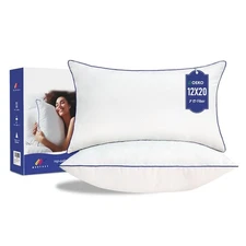 12 x 20 Pillow Insert Set of 2 Indoor Throw Pillow Insert,Rectangle Decorativ...