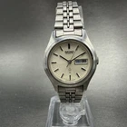 Seiko Watch Women 25mm White Dial Silver Tone Daydate 2623-0170 New Battery