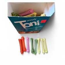 Vintage Toni Spin Curlers Hair Perm Rods Assorted Sizes Multi Color Huge Lot