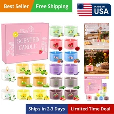 Luxurious 20-Pack Scented Candle Set: Eco-Friendly Glamour for Any Occasion