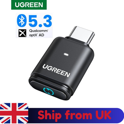 UGREEN Bluetooth 5.3 Adapter für PS5 Switch Windows PC Mac USB C Plug & Play