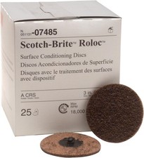 3m 07485 Scotch-brite Roloc Surface Conditioning Disc 3 Inch Coarse 25 Discs