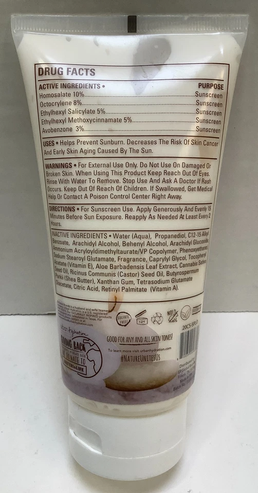 Urban Hydration Moisture-Locking Castor & Shea Body Lotion, SPF 30, 6oz, 2 Pack - Image 4 of 4