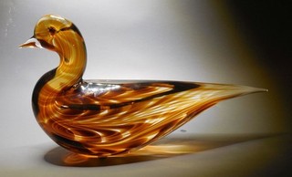 RARE Fabio Tosi Signed Dove for Cenedese Murano Glass Sculpture Fenicio
