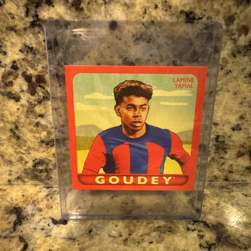 2025 Upper Deck Goodwin Champions Lamine Yamal #G-15 Goudey Red