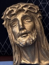 BEL VOLTO DI CRISTO IN METALLO DORATO