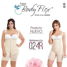 Fajas Colombianas BodyFlex, Full-covered back gird; open bust Half Leg Ref 024