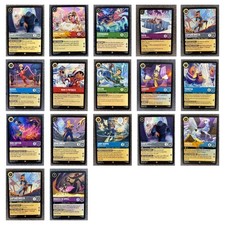 17 Card Disney Lorcana TCG Lot - Super Rare