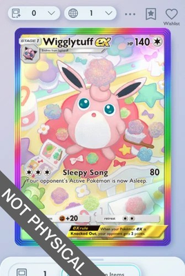 #ad Pokemon TCG POCKET Wigglytuff Rainbow Rare 2⭐ Genetic Apex English $2.49