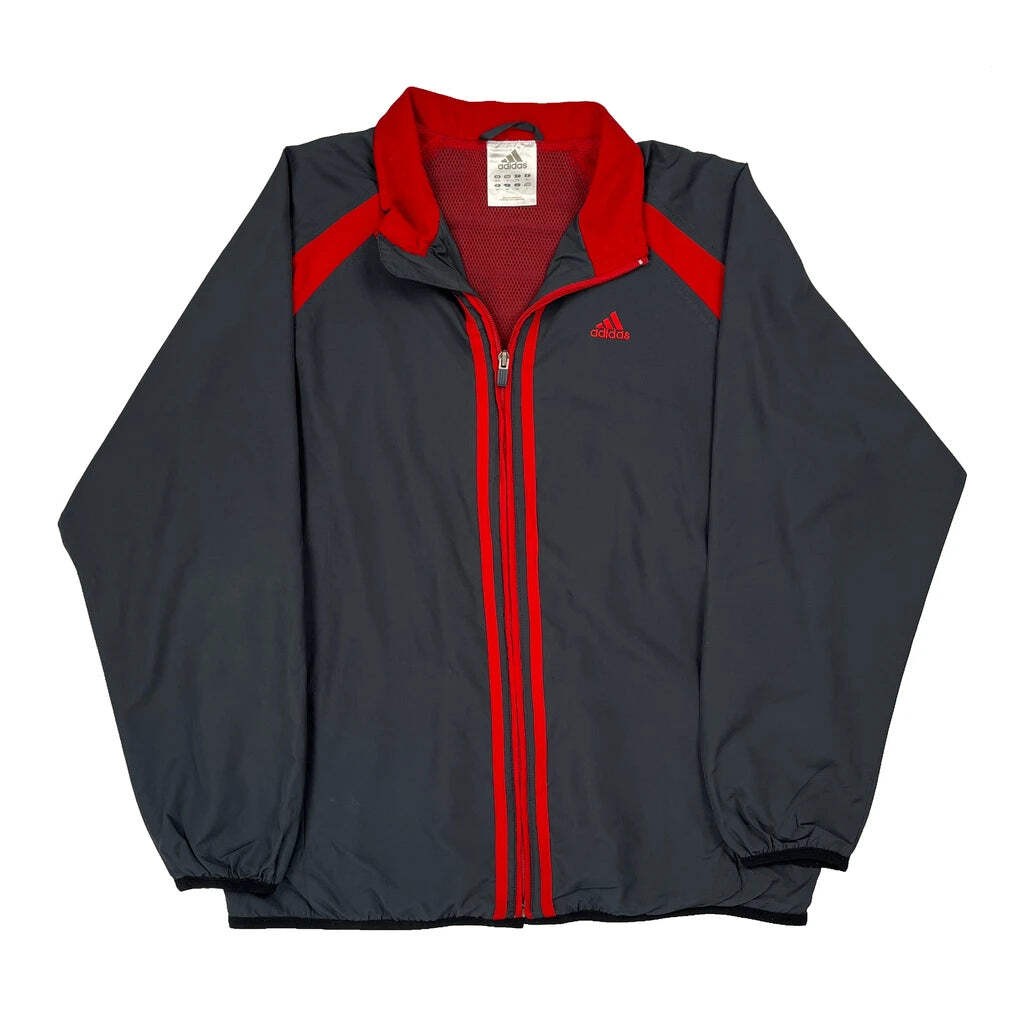 Adidas Track Jacket - Large Gray Polyester - image 1