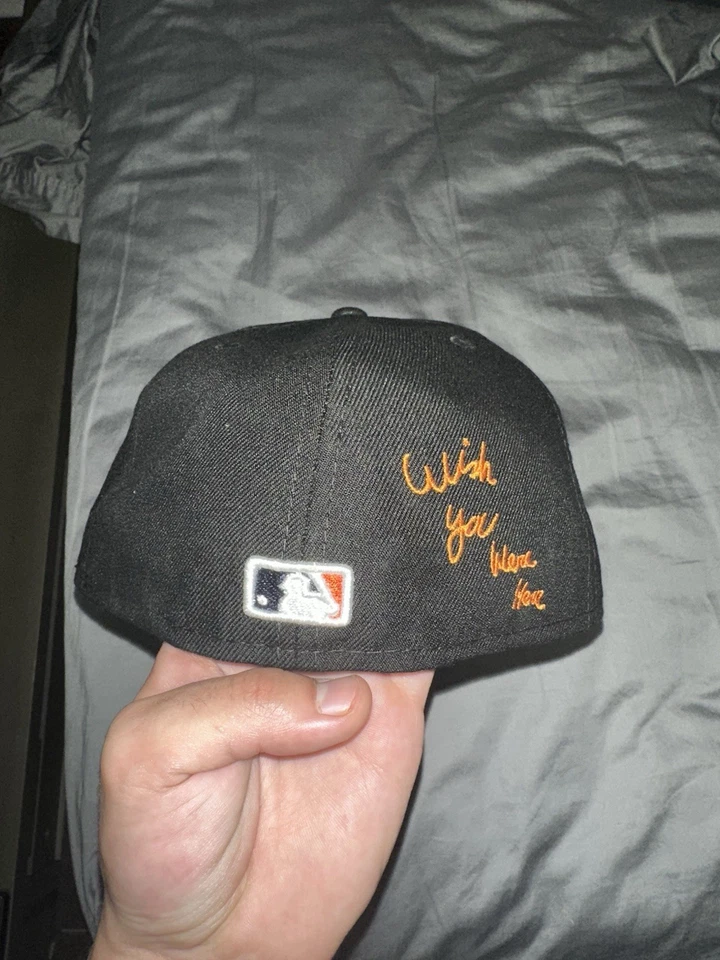 New Era MLB Travis Scott X Houston Astros 59Fifty Fitted Hat Size 7 1/2 - Image 2 of 3