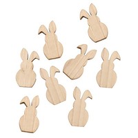 Hasen Holz Tischdeko 2,7X5Cm Holzscheiben Deko Hasenform Ostern Osterdeko Diy
