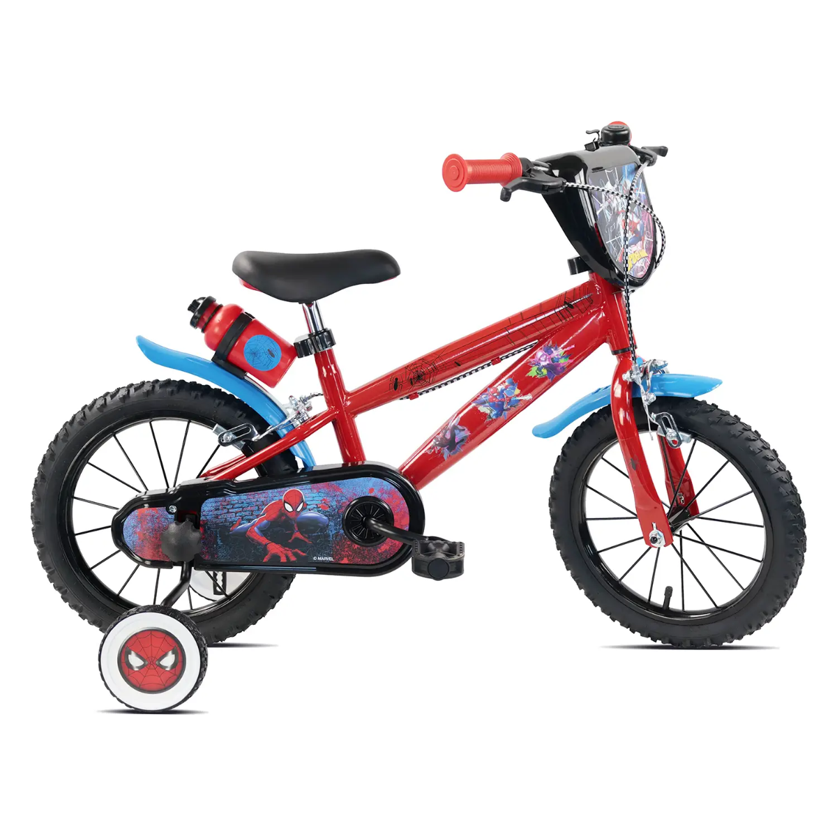 Bicicletta Bambino Marvel Spider-Man 14 Pollici con Rotelle Removibili – da 4...