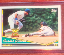 Topps 1994 Topps #309 Carlos Garcia Pittsburgh Pirates All-Star Rookie Card. rookie card picture