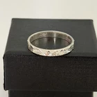 Vintage Milor Italy 925 Sterling Silver Etched Starburst Band Ring Size 9
