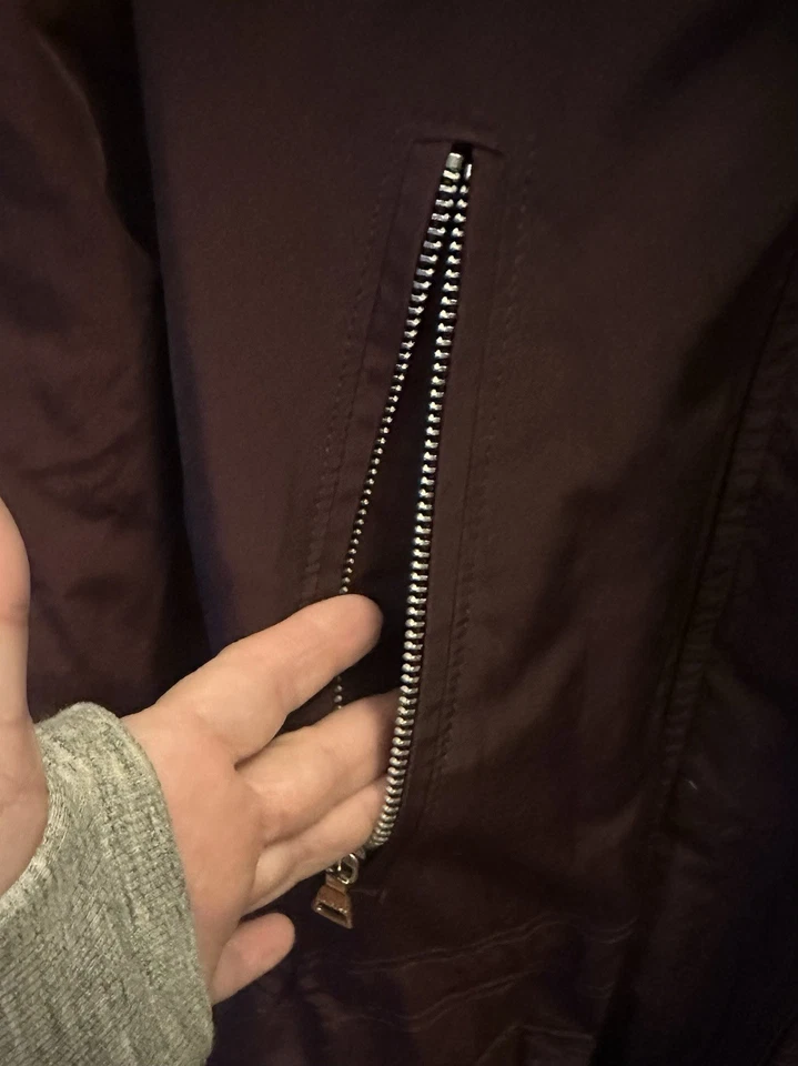 Parka mediana EXPRESS 3 en 1 piel sintética leopardo de las nieves capucha/forro extraíble Foto 4 de 4