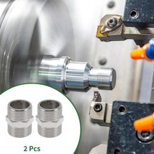 Copper Electroplated Pipe Fittings 3/4"Male Double Male Threaded Coupling 1.37"