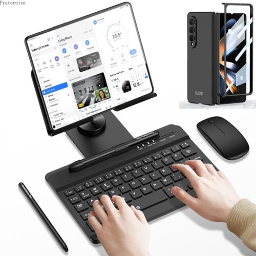 Metal Folding bracket For Samsung Galaxy 5 4 3 2 Phone Case keyboard mouse pen - Afbeelding 1 van 28