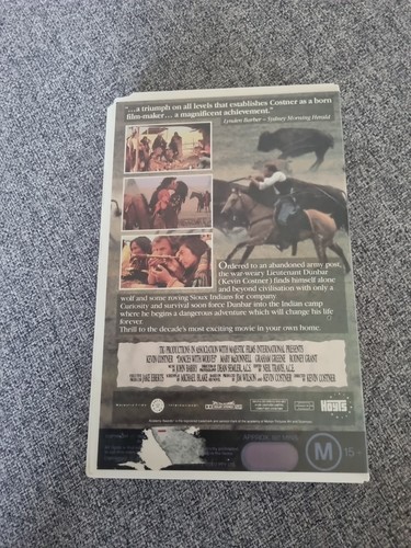 Dances With Wolves VHS Ex Rental Kevin Costner 1990 RARE - Picture 2 of 4