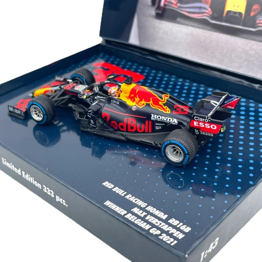Modellino F1 Minichamps 1/43 Red Bull RB16B Max Verstappen Winner Belgian Gp ... - Immagine 2 di 4