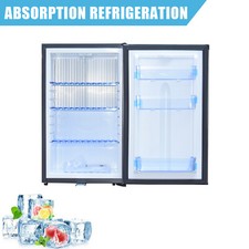 Mini RV Refrigerator 12V Semi Truck Fridge AC DC Compact Silent Cooler 1.7 CU.FT