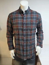 L.L. Bean mens long sleeve flannel shirt size m / we3465 r1