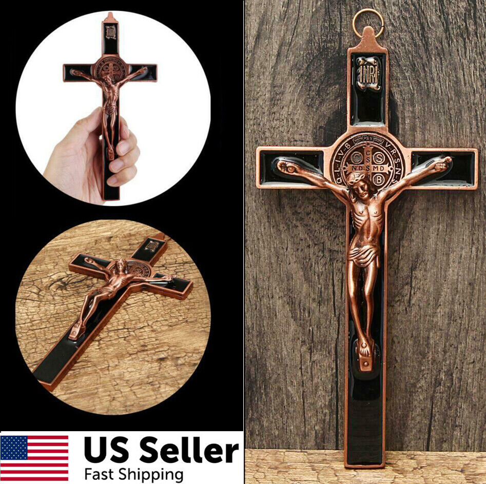 Catholic Cross Crucifix Saint Wall Cross Jesus Christ INRI Wall Decor Hanging