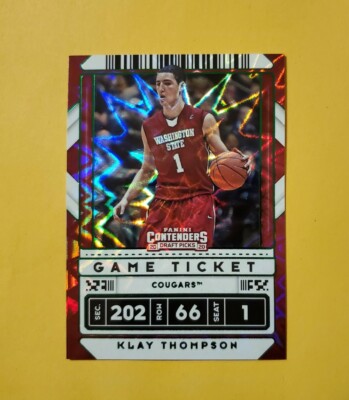 2020-21 Contenders Draft Picks Green Explosion Klay Thompson #6