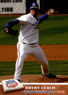 2007 Inland Empire 66ers Grandstand #20 Brent Leach Flowood Mississippi MS Card