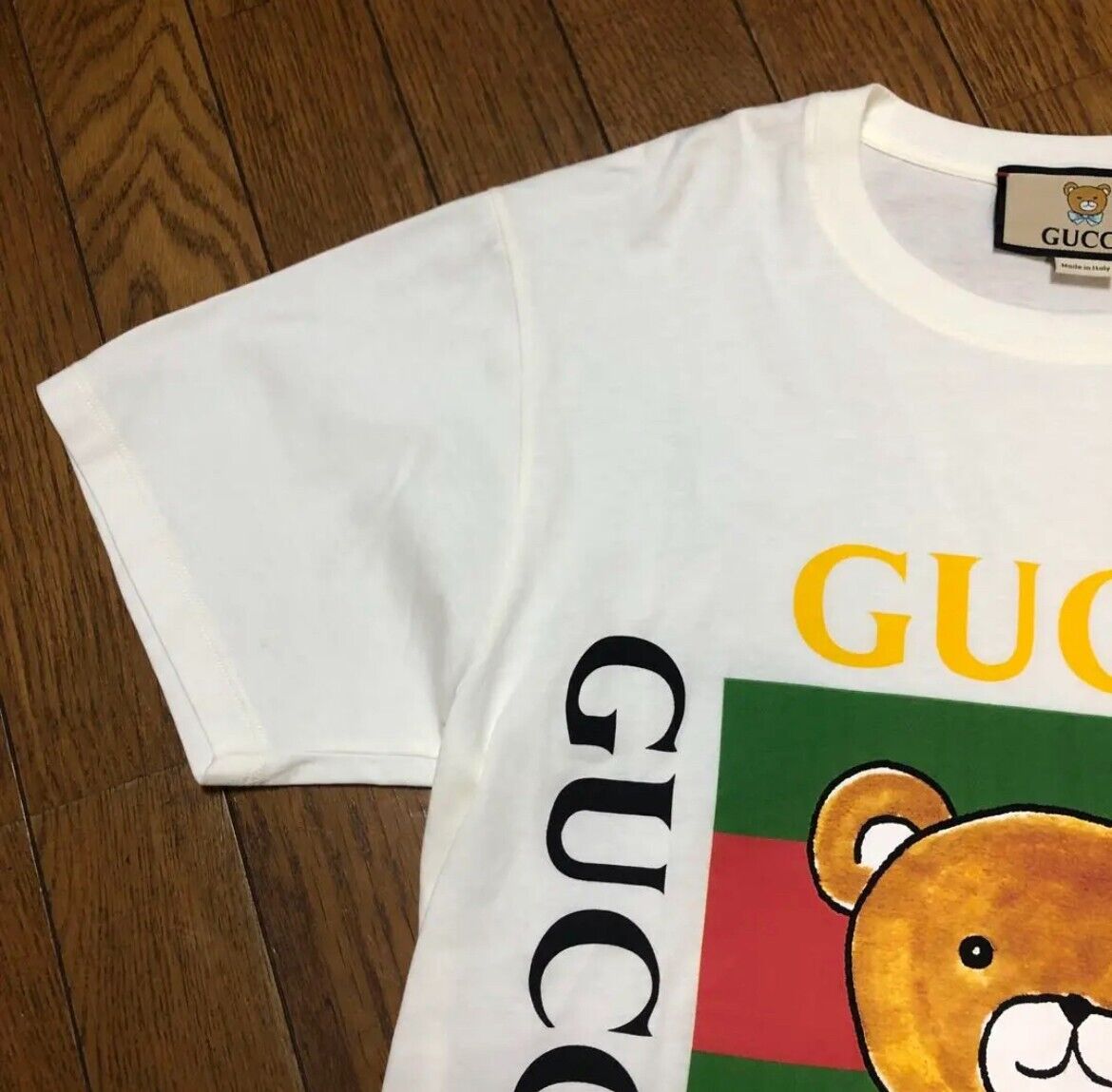 Mens Designer Clothes  GUCCI Teddy Bear T-shirt 284