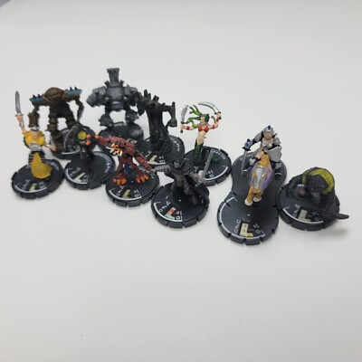 LOT of 10 Mage Knight Figurines Miniatures Wizkids RPG Game LOT of 10 Mage Knight Figurines Miniatures Wizkids RPG Game