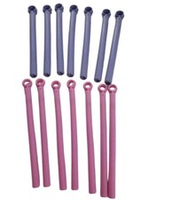 Conair HS18R Hot Sticks Hairsetter - 14 Flexible Roller Replacements Pink Purple