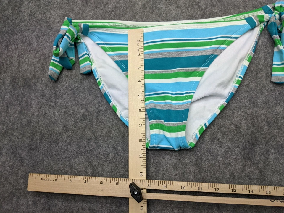 Hobie Bikini Bottom Womens Large Blue and Green Swimsuit Bikini Bottom - Image 3 of 4