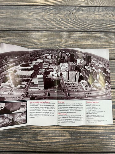 Vintage Gateway Arch Brochure Featuring Ride Details & Historical Context - Picture 2 of 3