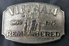 Vietnam Remembered 1959-1975 Commemorative Belt Buckle With/COA 5308