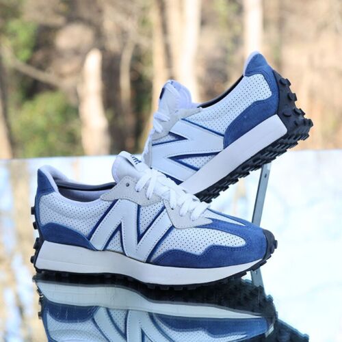 New Balance 327 Primary Pack Blue Men’s Size 7.5 White Custom MS327PF - Picture 3 of 13